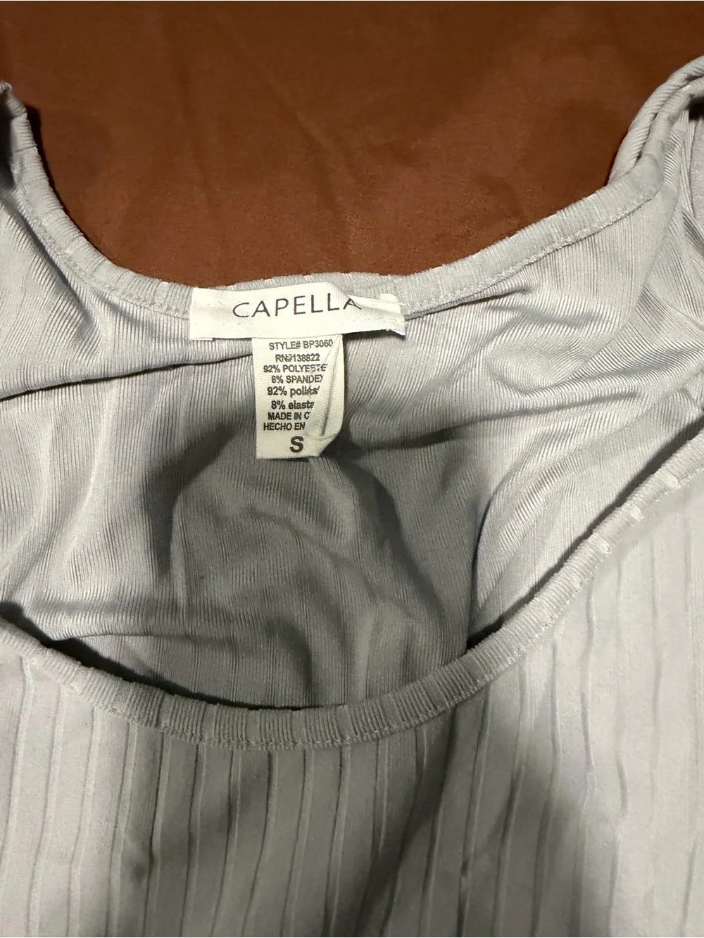 Capella Gray Ribbed Sleeveless Drawstring Jumpsuit Small